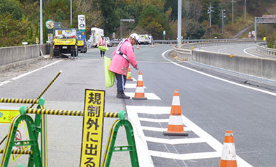 高速道路の警備